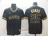 Giants 25 Barry Bonds Black Gold Nike Cooperstown Collection Legend V Neck Jersey (1),baseball caps,new era cap wholesale,wholesale hats